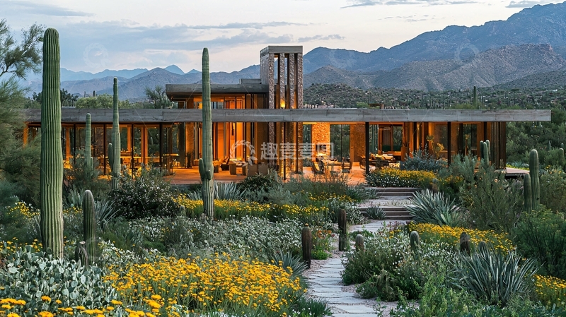 高清大图下载【趣麦麦图】沙漠住宅