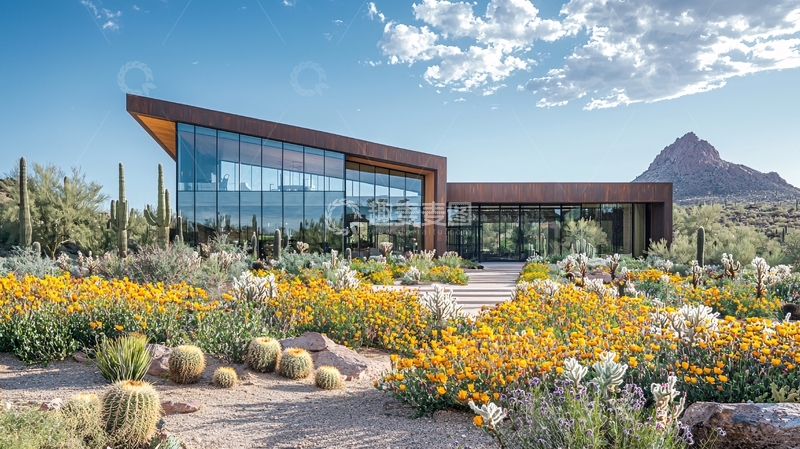 高清大图下载【趣麦麦图】现代沙漠风格建筑