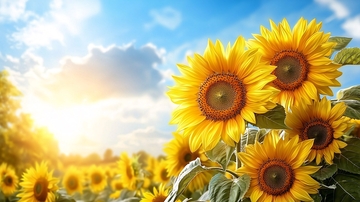 向日葵田野阳光明媚