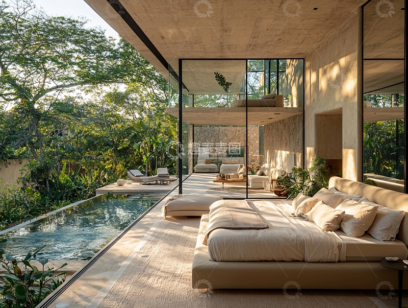 高清大图下载【趣麦麦图】现代极简别墅