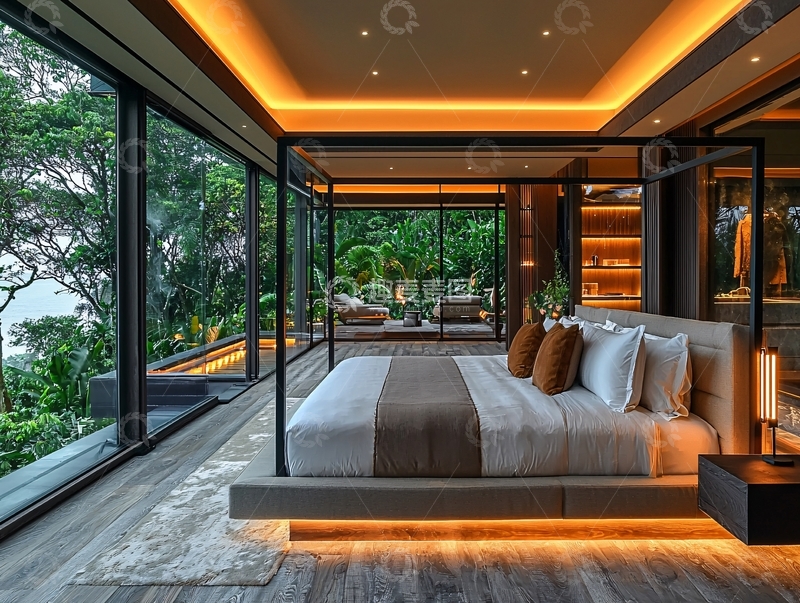 高清大图下载【趣麦麦图】现代简约卧室设计173