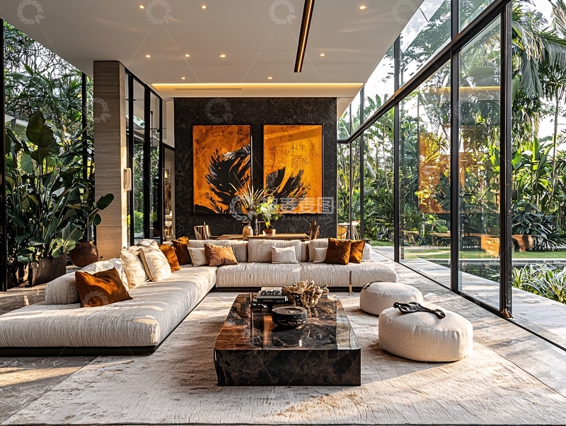 高清大图下载【趣麦麦图】现代简约风格客厅93