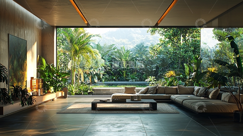 高清大图下载【趣麦麦图】现代简约风格室内景观