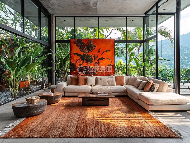 高清大图下载【趣麦麦图】现代简约客厅设计