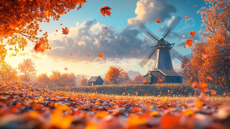 高清大图下载【趣麦麦图】秋日田园风光71