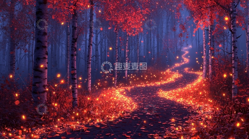 高清大图下载【趣麦麦图】梦幻森林小路104