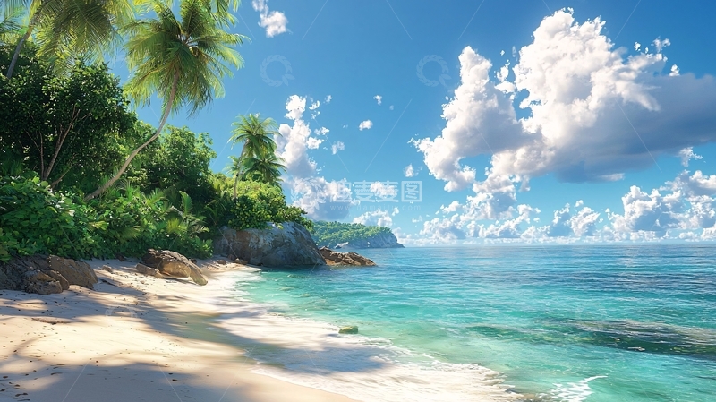 高清大图下载【趣麦麦图】热带海滩风景