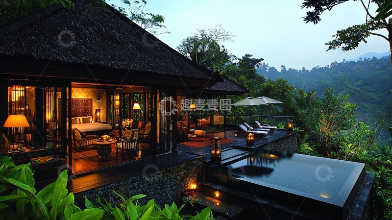 高清大图下载【趣麦麦图】巴厘岛度假别墅