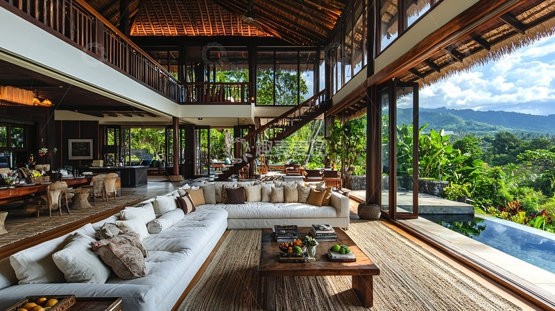 高清大图下载【趣麦麦图】现代热带风格别墅