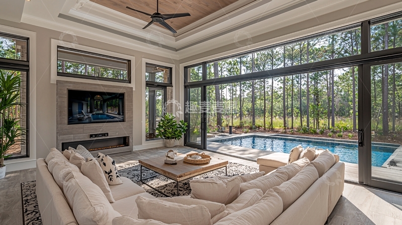 高清大图下载【趣麦麦图】现代简约客厅景观