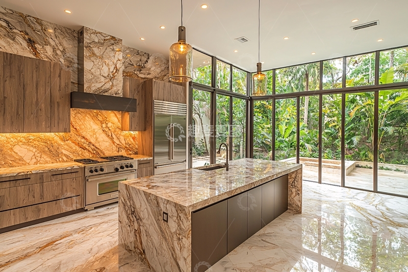 高清大图下载【趣麦麦图】现代轻奢厨房设计