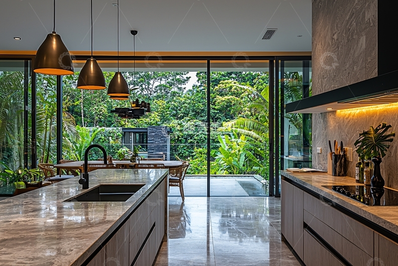 高清大图下载【趣麦麦图】现代极简风格厨房设计