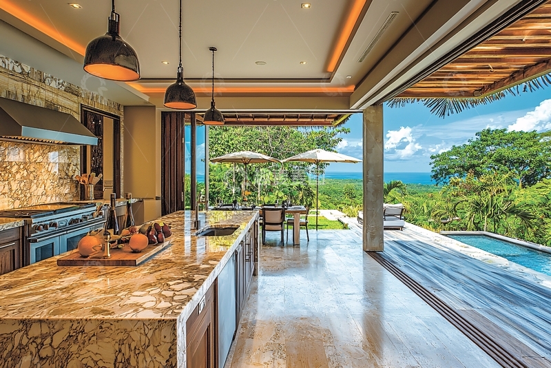 高清大图下载【趣麦麦图】高端别墅厨房景观