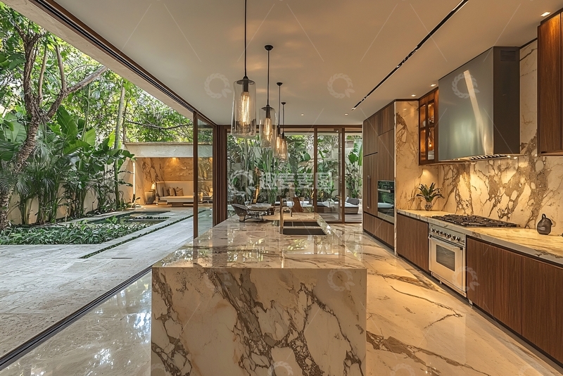 高清大图下载【趣麦麦图】现代简约厨房设计30