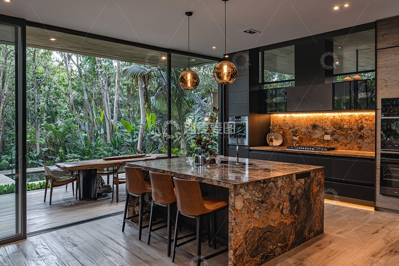 高清大图下载【趣麦麦图】现代极简风格厨房设计