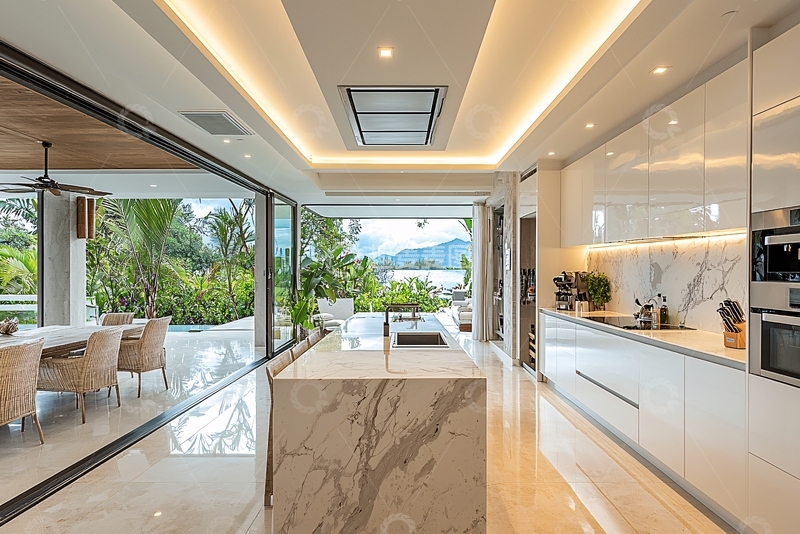 高清大图下载【趣麦麦图】现代简约别墅厨房