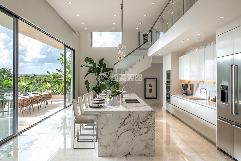 高清大图下载【趣麦麦图】现代简约厨房设计32