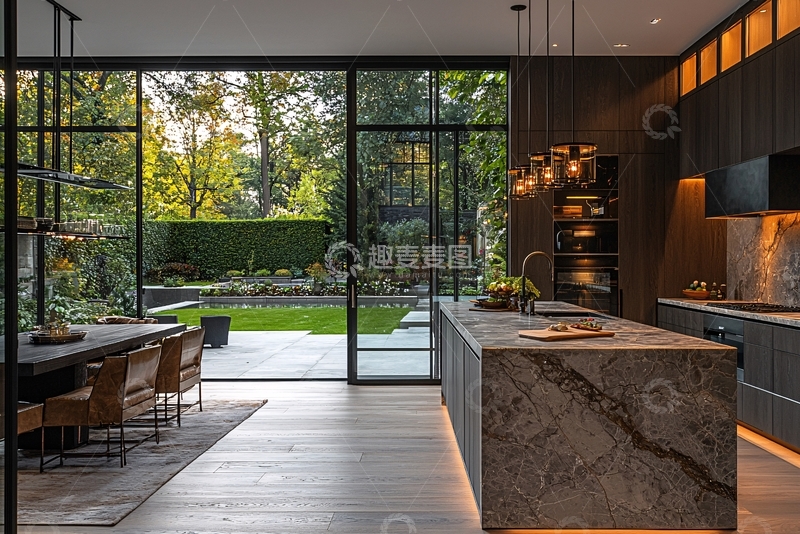 高清大图下载【趣麦麦图】现代简约厨房设计34