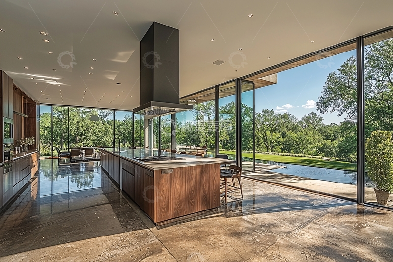 高清大图下载【趣麦麦图】现代极简开放式厨房