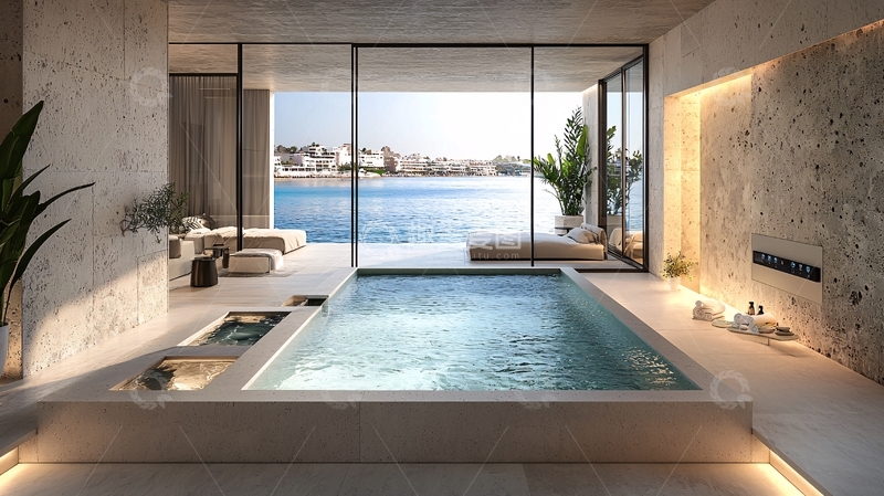 高清大图下载【趣麦麦图】室内泳池