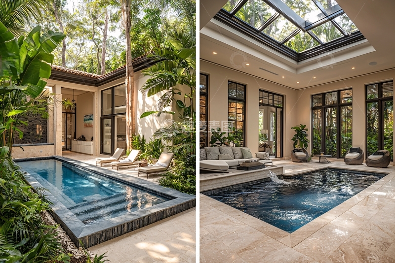 高清大图下载【趣麦麦图】庭院泳池设计