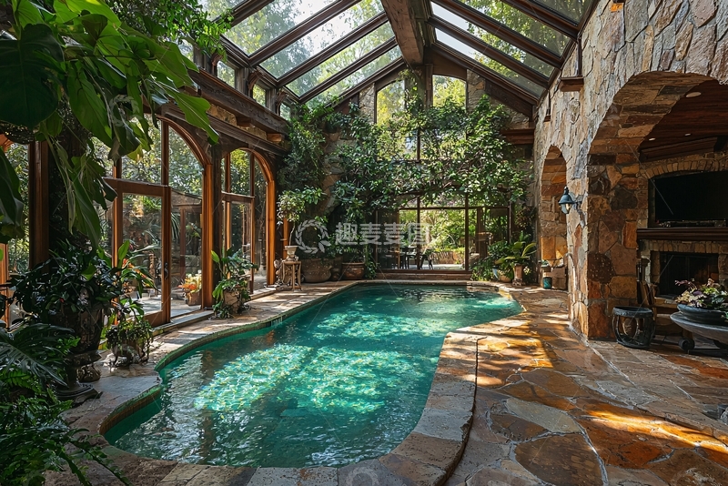 高清大图下载【趣麦麦图】室内泳池