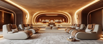 高端按摩椅休息室