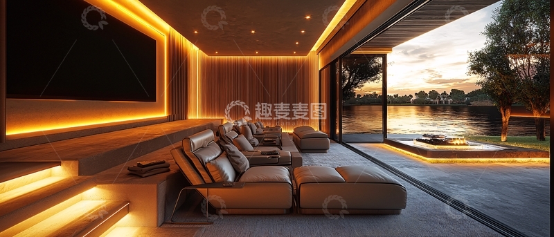 高清大图下载【趣麦麦图】高端家庭影院