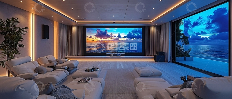 高清大图下载【趣麦麦图】高端家庭影院