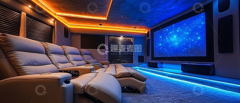 高清大图下载【趣麦麦图】高端家庭影院