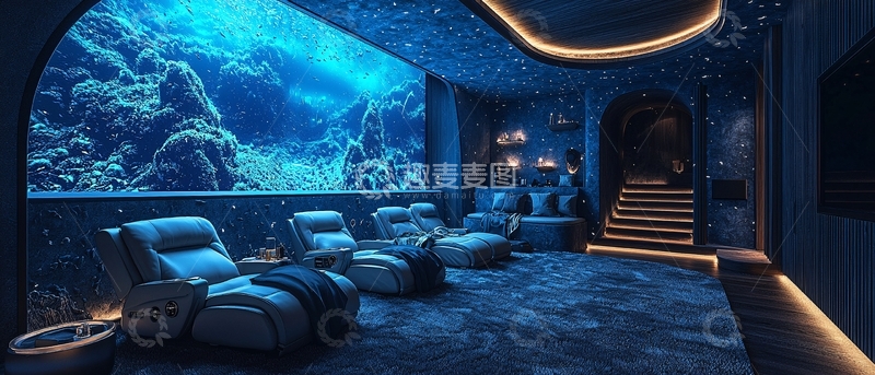 高清大图下载【趣麦麦图】海底主题家庭影院