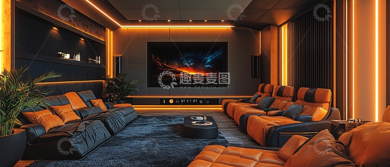 高清大图下载【趣麦麦图】高端家庭影院