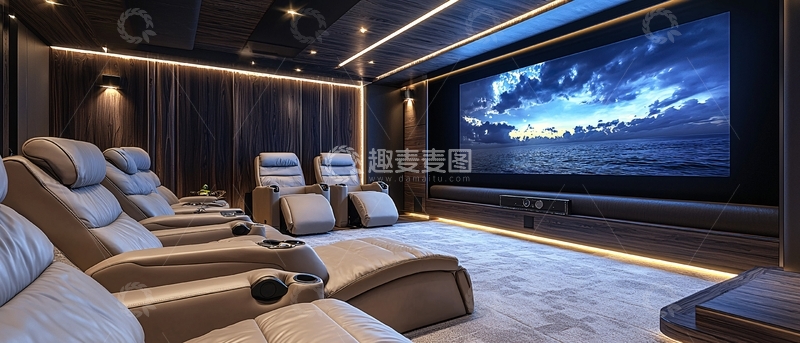 高清大图下载【趣麦麦图】高端家庭影院