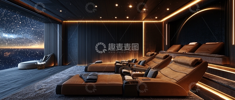 高清大图下载【趣麦麦图】极简星空影院