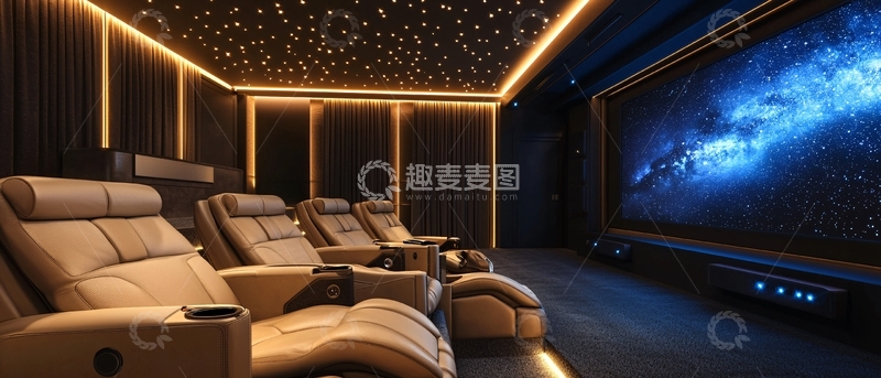 高清大图下载【趣麦麦图】高端家庭影院