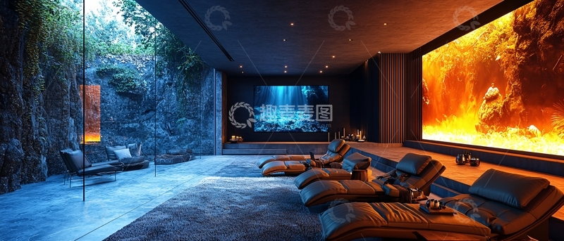 高清大图下载【趣麦麦图】高端家庭影院
