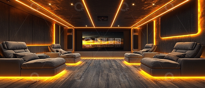 高清大图下载【趣麦麦图】高端家庭影院