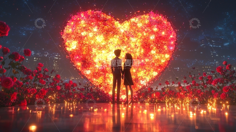 高清大图下载【趣麦麦图】浪漫爱情