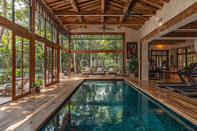 高清大图下载【趣麦麦图】室内泳池