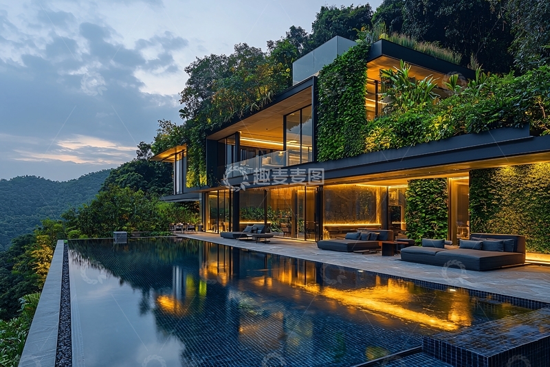 高清大图下载【趣麦麦图】山顶别墅