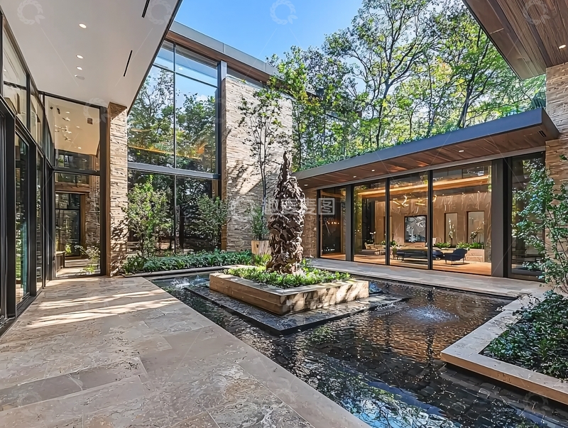 高清大图下载【趣麦麦图】现代庭院别墅设计