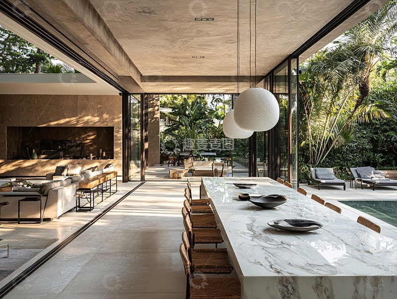 高清大图下载【趣麦麦图】现代简约风格别墅室内设计