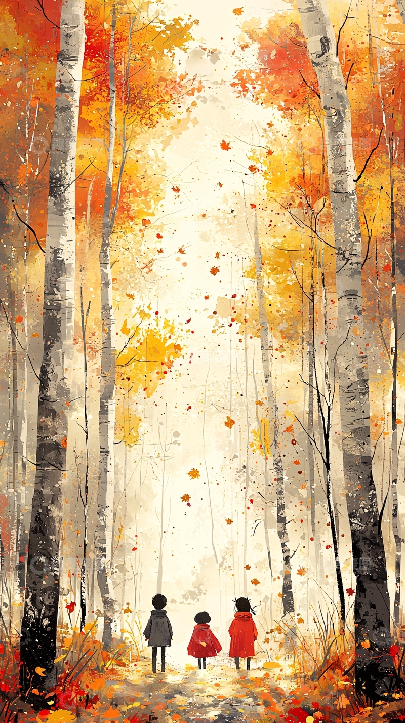 高清大图下载【趣麦麦图】秋天森林童话