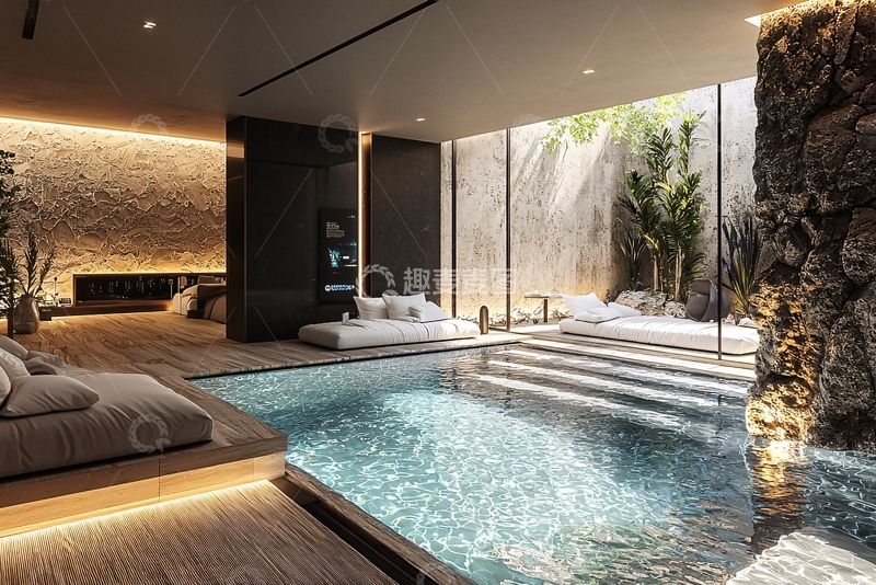 高清大图下载【趣麦麦图】室内泳池设计