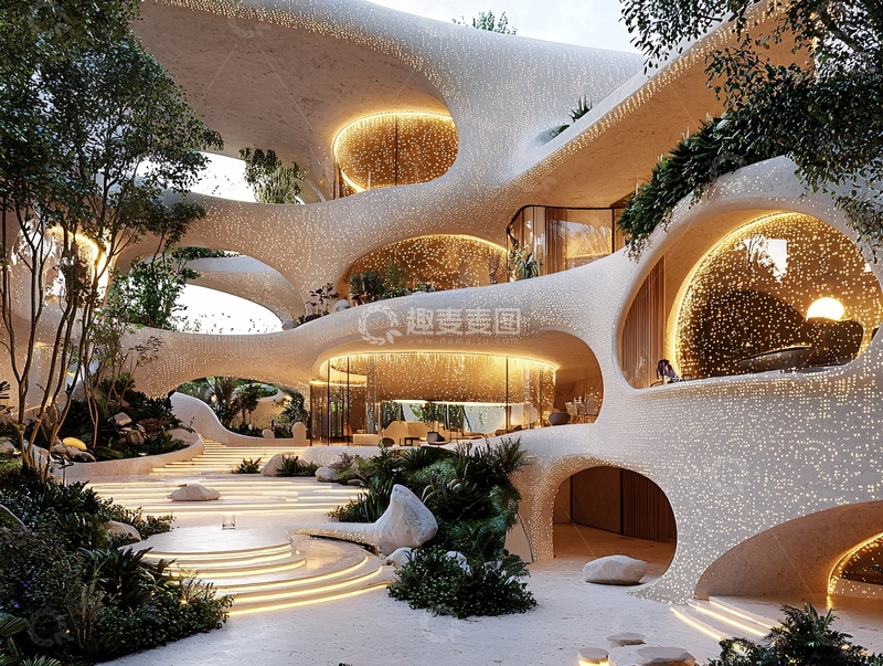 高清大图下载【趣麦麦图】未来感建筑