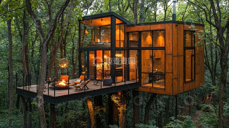 高清大图下载【趣麦麦图】树屋