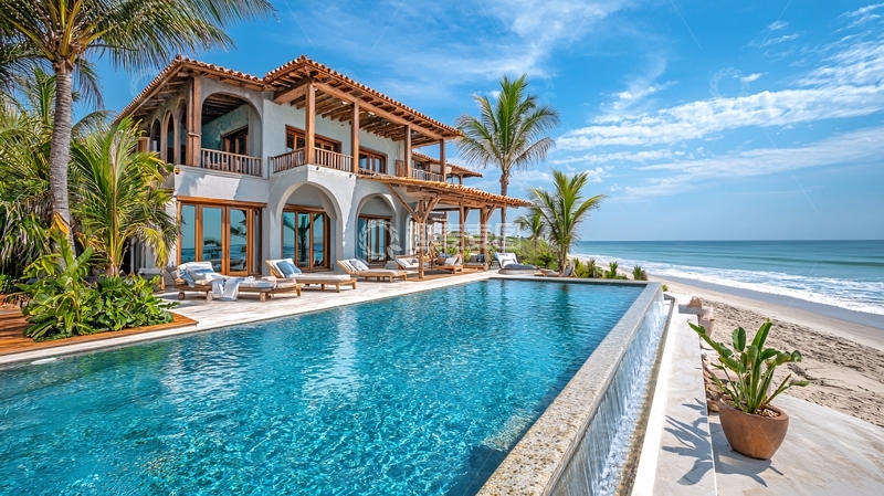 高清大图下载【趣麦麦图】海边别墅