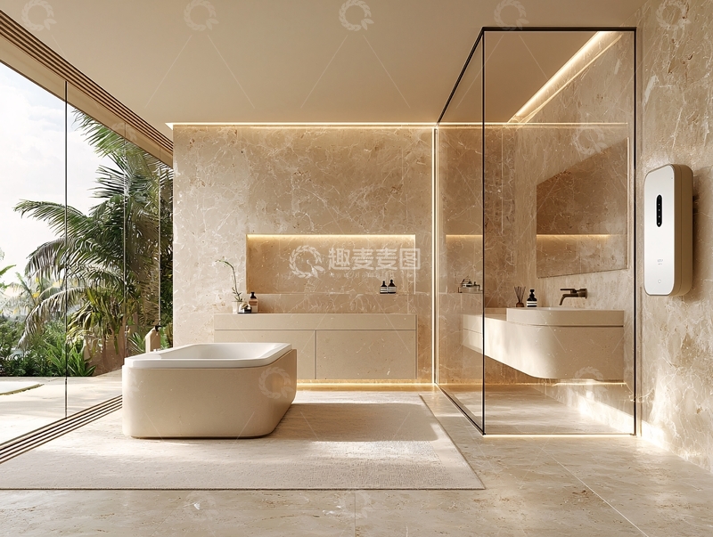 高清大图下载【趣麦麦图】现代轻奢风卫生间