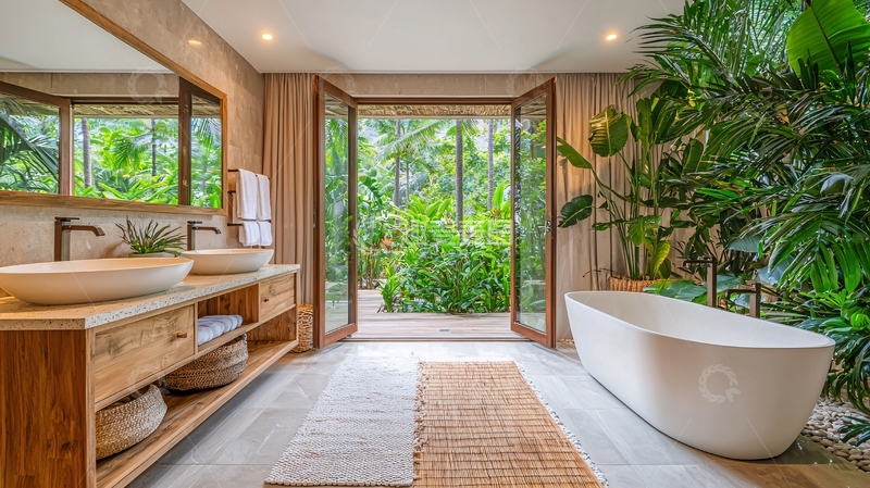 高清大图下载【趣麦麦图】现代简约风格浴室