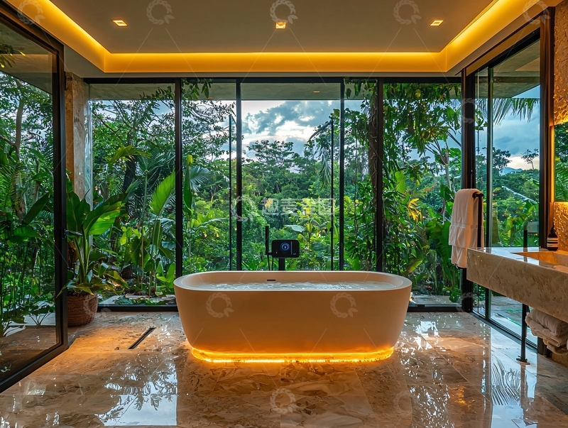 高清大图下载【趣麦麦图】现代极简风格浴室